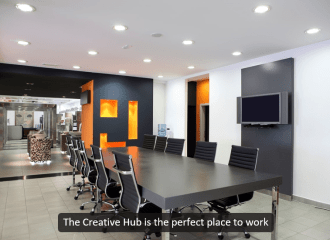 Universal Captions example - Meeting room